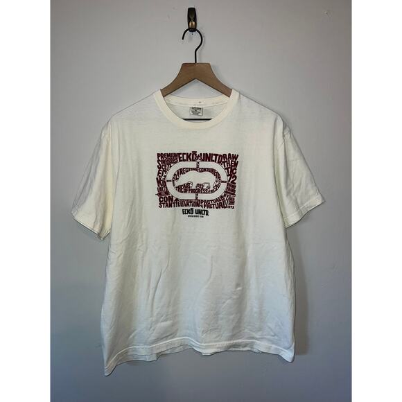 Ecko Unltd. Shirt Seven Deuce Team Rhino Animal Logo Tee Y2K 2000s XL - Picture 1 of 10